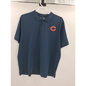 Chicago‎ Bears Mens XXL Antigua Blue Polo Shirt